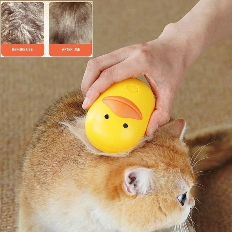 3 in 1 Cat Steam Brush Electric Pet Cat Hair Brush For Massage Pet Grooming tool Cats Removal Combs Anti Flying Brush