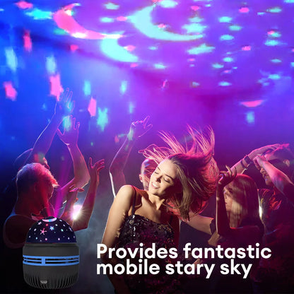 RGB Starry Sky Projector Lamp Rotating Magic Ball LED Night Light for Bedroom Decor Lamp RGB Moon Galaxy Projection Light