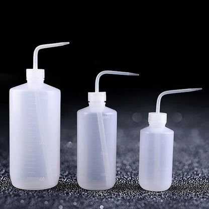 250/500/1000ml Clean False Eyelashes Elbow Pot Squeeze Bottle Washing Bottle Laboratory Measuring Bottle Supply With Scale