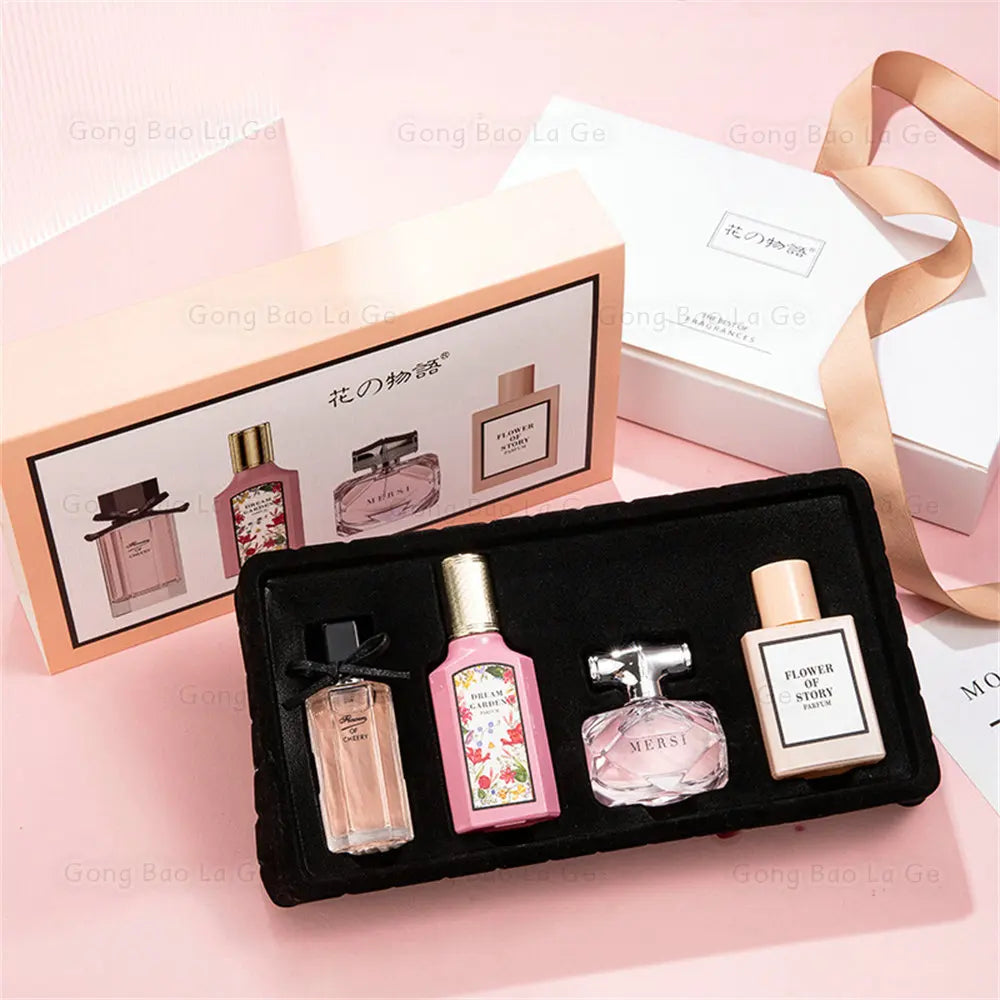 Floral Scent Gift Box 110ml Four Piece Set духи Women Perfume Lasting Fragrance Floral Scent Pheromone Eau De Parfum Men Cologne