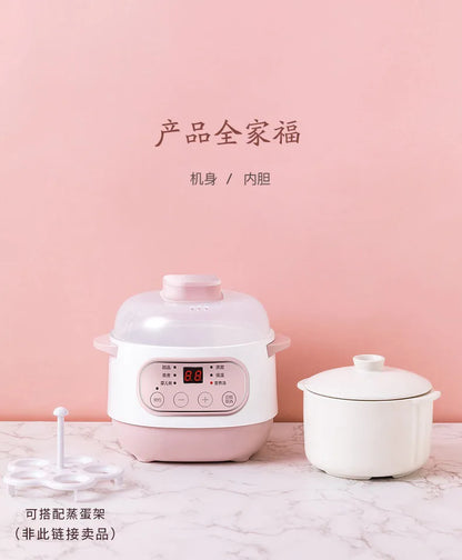 110V Appliances Electric Stewpot Porridge Soup Pot Ceramic Electric Stew Pot Household Automatic Intelligent Small Stew Pot