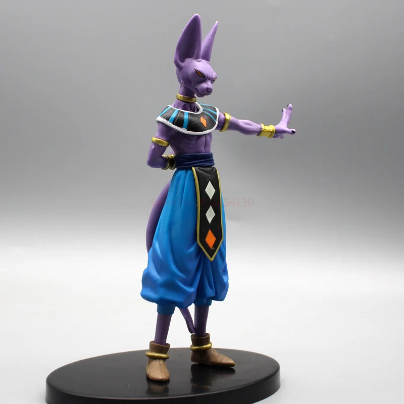 2PCS Dragon Ball Z Beerus Birusu Champa Whis Figure Super God of Destruction Pvc Figurine Collection Model Toys for Children Gif