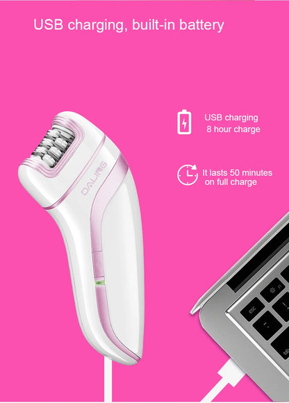 SAHE Epilator for Women Hair Remover Electric Razor USB Rechargeable Lady Shaver Arm Armpit Bikini Painless Epilator