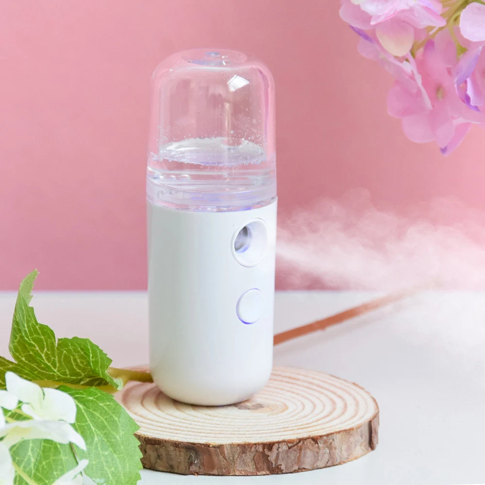 30ML Mini Facial Steamer Personal Nano Sprayer USB Nebulizer Humidifier Moisturizing Hydrating Women Beauty Skin Care Tool