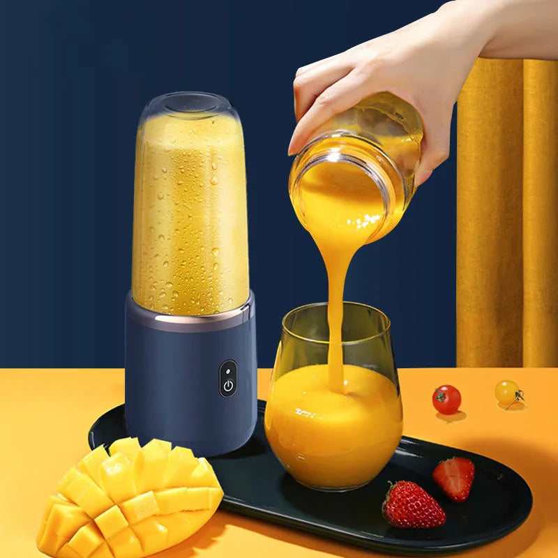 Portable 400ml Mini Electric Fruit Juicer USBCharging Lemon Orange Fruit Juicing Cup Smoothie Blender Machine kitchen appliances