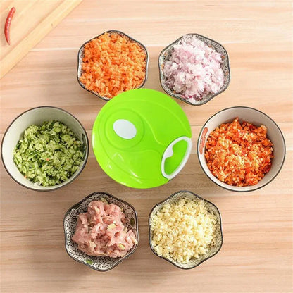 400ml Manual Food Crusher Mini Garlic Chopper Garlic Crusher Vegetable Onion Cutter Kitchen Cooking Accessories