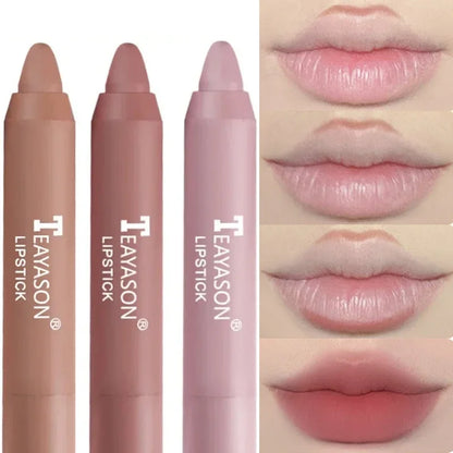 12 Color Waterproof Matte Lipliner Pencil Sexy Red Contour Tint Lipstick Lasting Non-stick Cup Lipliner Pen Lips Makeup Cosmetic