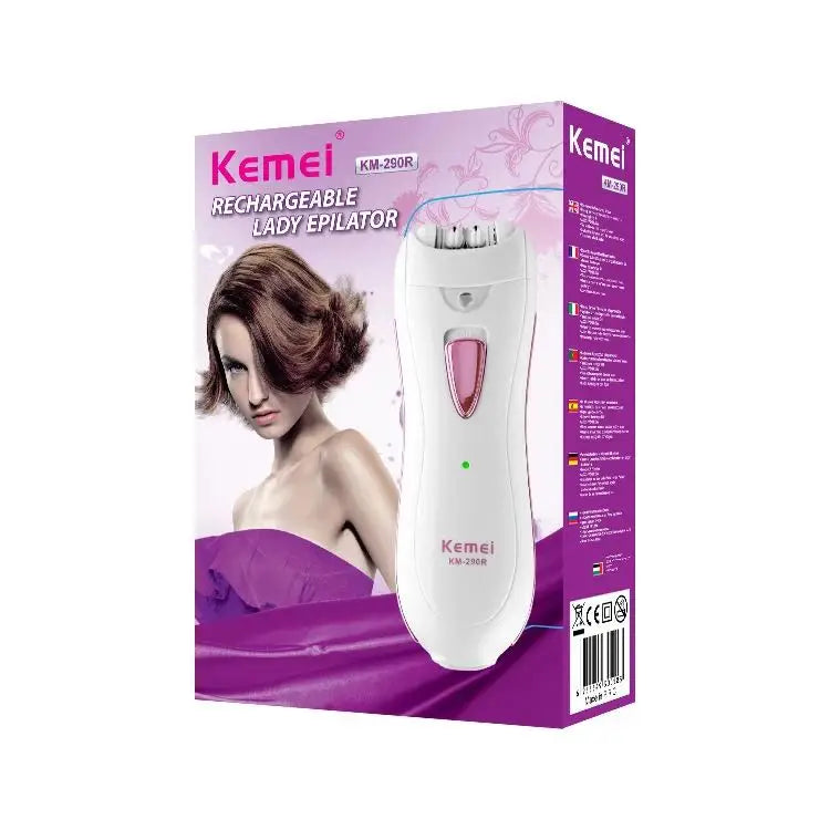 Kemei KM-290R Lady Body Scraping Shaver Female Razor Hair Shaver Hair Remover Epilater Rasuradora Multifuncional