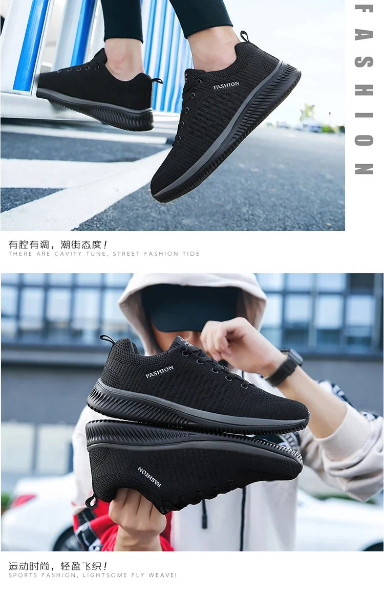 Men's Summer Slip-Ons Grey Black Sneakers Man Oversized Casual Sport Shoe Safety Tennis Canvas Shoes Men Formal Tennis Sneskers