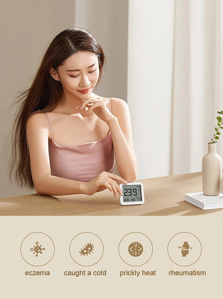 XIAOMI Mijia Smart Thermometer 3 Wireless Bluetooth LCD Thermo-Hygrometer High Precision Indoor Temperature and Humidity Sensor