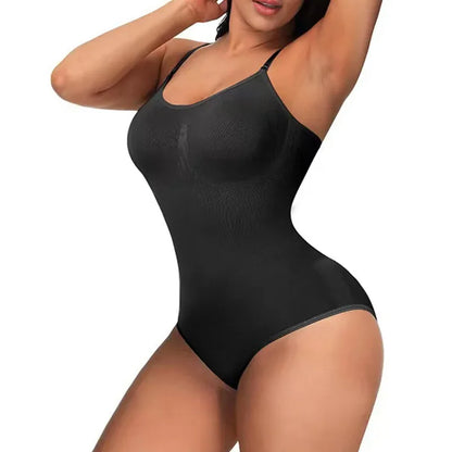 Bodysuit Lingerie Womens Seamless Slimming Control Body One-Pieces Shapewear Sling Camisole Jumpsuit Sexy Tight Corset Black Top