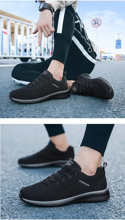 Men's Summer Slip-Ons Grey Black Sneakers Man Oversized Casual Sport Shoe Safety Tennis Canvas Shoes Men Formal Tennis Sneskers