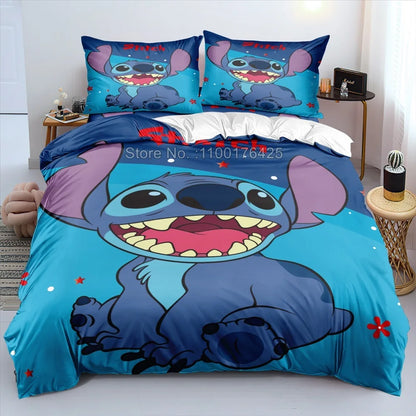 Lilo & Stitch Animation Stitch Bedding Set 3D Home Textile Pillowcase Quilt Cover Bedding The Best Gift Bedroom Decor