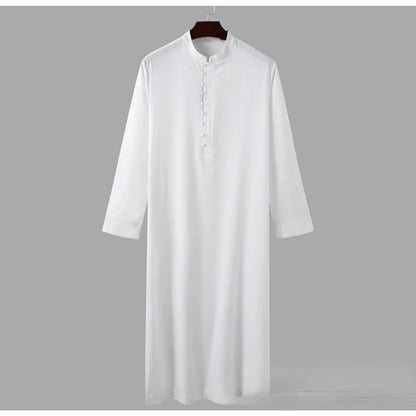 Cross Border Muslim Loose Standing Neck New Saudi Round Neck Hui Robe Arab Middle East Men Clothing Islamic Clothing