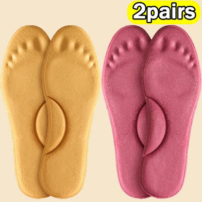 Thermal Plush Warm Insoles Women Men Winter Self Heating Massage Shoe Pads Sports Memory Foam Foot Care Inserts Padding