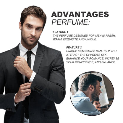 Roxelis Charming Perfume Enhanced Pheromone Fresh Fragrance Dating Atmosphere Sexy Attractive Boost Confidence Men Daily Perfume