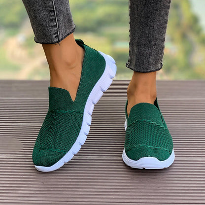 Women Casual Shoes Spring Autumn High Quality Slip on Breathable Flat Sneakers Women Comfortable Lightweight Walking Shoes Women