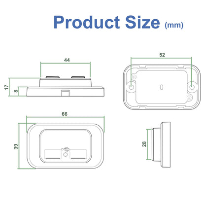 12V/24V 3.1A Car Dual PD USB Port Charger Power Adapter Waterproof LED Socket Mobile Phone Charging Outlet Panel Car Accessories