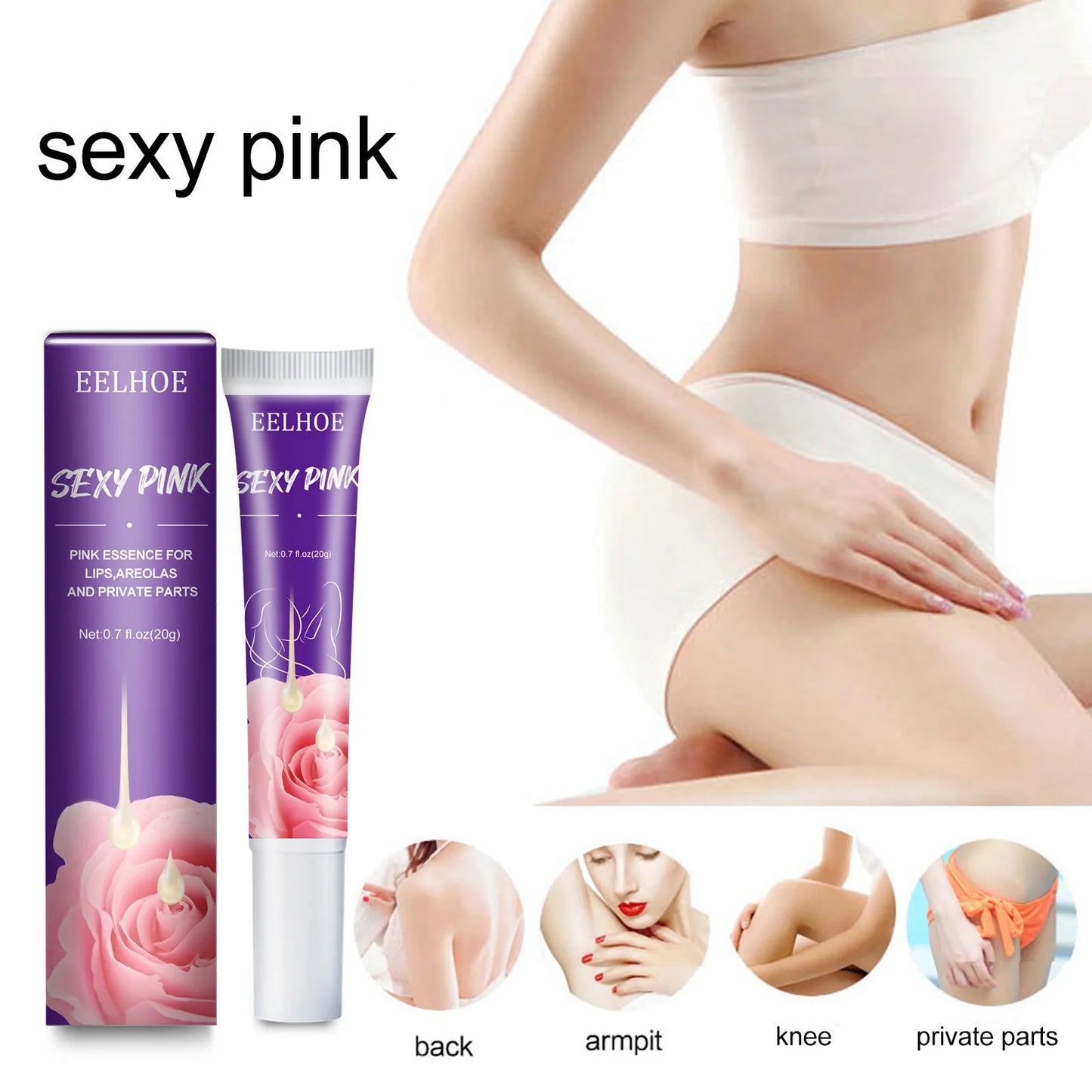 Whitening Cream Private Body  Armpit Buttock Nipple Private Area Pink Essence To Remove Melanin Brighten Beauty Care Melanin