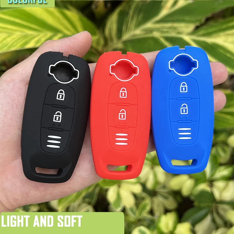 2 Buttons Silicone Car Key Cover Skin Protector Case Bag for Nissan X-trail T33 Qashqai J12 Teana 2022 2023 Keychain Accessories