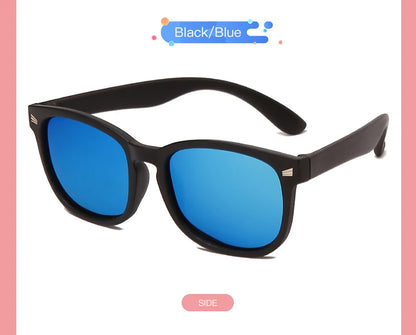 Retro Children Polarized Sunglasses TR90 Flexible Kids Sunglasses For Boys Girls Baby Gift Outdoors Goggle Shades Eyewear UV400