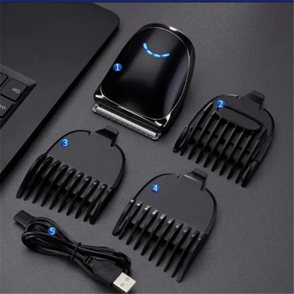 Washable Electric Self Hair Trimmer Self-Cut Haircut Kit Fade Style Clipper For Men Skull Bald Head Shaver Width Cutter Blade