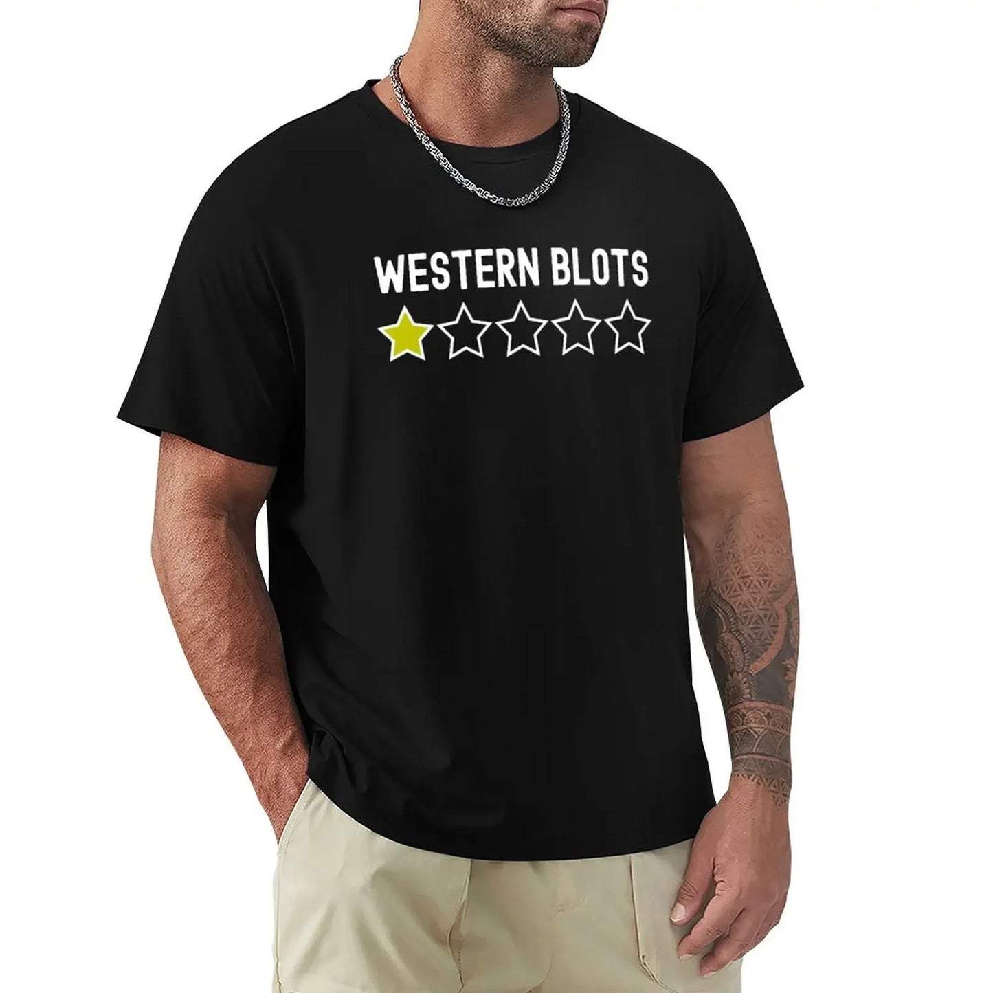 Western Blots One Star Rating - Funny Science, Funny Laboratory, Stem, Microbiology, Molecular Biology, Neuroscience, Ce T-Shirt