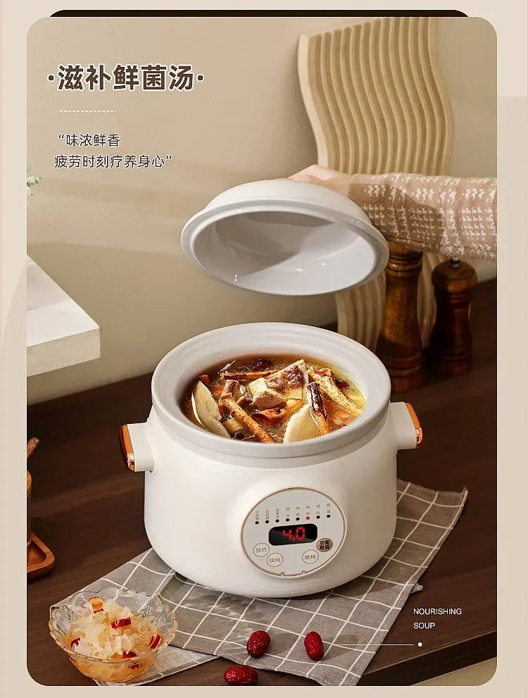 Electric stew pot household automatic new purple sand soup pot health electric casserole auxiliary cooking porridge pot