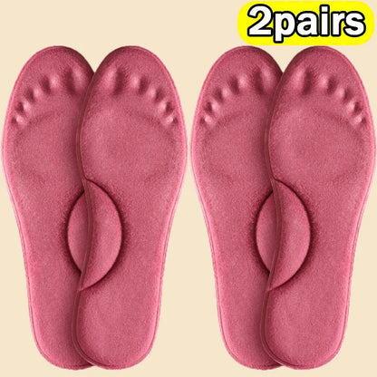 Thermal Plush Warm Insoles Women Men Winter Self Heating Massage Shoe Pads Sports Memory Foam Foot Care Inserts Padding