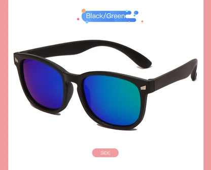 Retro Children Polarized Sunglasses TR90 Flexible Kids Sunglasses For Boys Girls Baby Gift Outdoors Goggle Shades Eyewear UV400