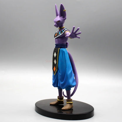 2PCS Dragon Ball Z Beerus Birusu Champa Whis Figure Super God of Destruction Pvc Figurine Collection Model Toys for Children Gif