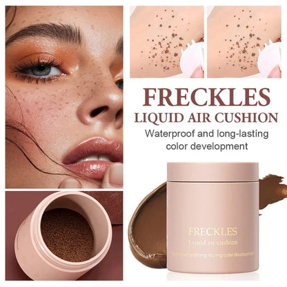 Air Cushion Freckle Face Body Freckled Stamp Kit Lifelike Freckle Natural Simulation Fake Dot Spot Comb Seal Waterproof Makeup