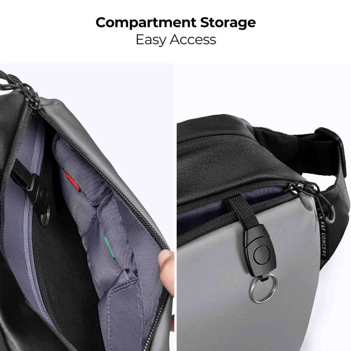 K&F Concept Alpha Camera Sling Bag 10L Photography Shoulder Bag For Canon / Nikon / Sony Cameras / DJI Mavic Drones