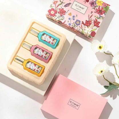 Brand Perfume Women 75ml Body Splash 3PCS Set Gift Box Pheromone Parfum Pour Femme Plant Floral Scent Exudes Feminine Charm духи