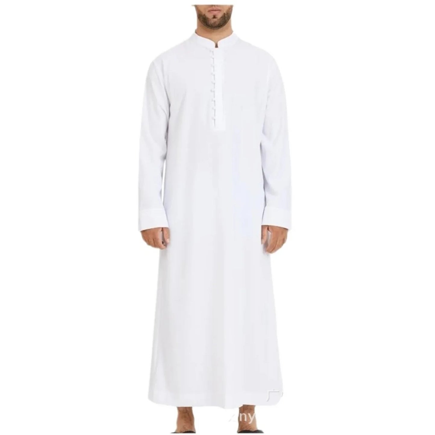 Cross Border Muslim Loose Standing Neck New Saudi Round Neck Hui Robe Arab Middle East Men Clothing Islamic Clothing