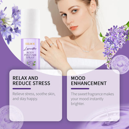 Lavender Body Perfume Spray Antiperspirant Deodorant Body Fragrance Women Perfume Fragrance Long Lasting Refreshing Beauty Care