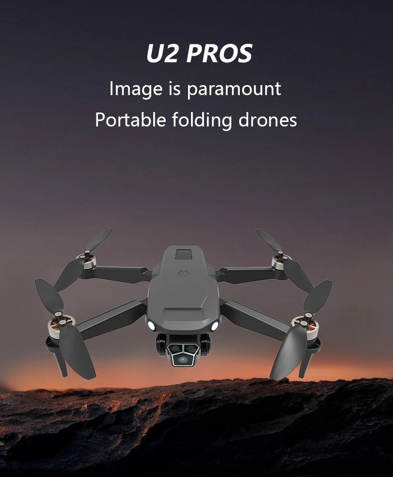 2024 U2pros Mini Drone professionnel 4K Uitra HD brushless motor optical flow With Obstacle Avoidance Lost Of Power Dron Toys