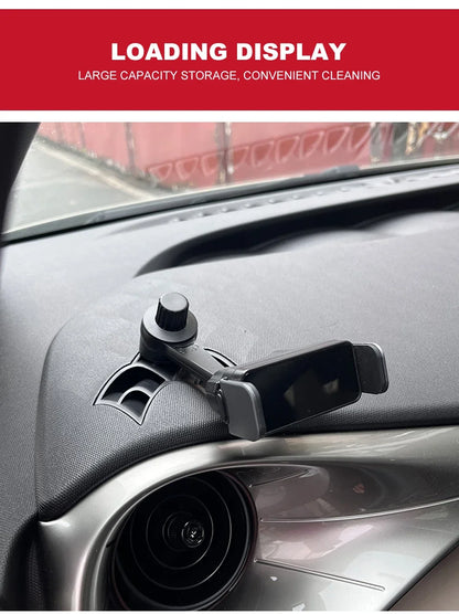 Car Phone Holder For Byd Dolphin 2023 2024 Car Styling Bracket Automatic Clamping Rotatable Support Mobile Accessories