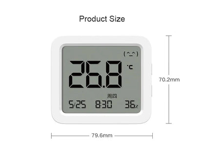 XIAOMI Mijia Smart Thermometer 3 Wireless Bluetooth LCD Thermo-Hygrometer High Precision Indoor Temperature and Humidity Sensor