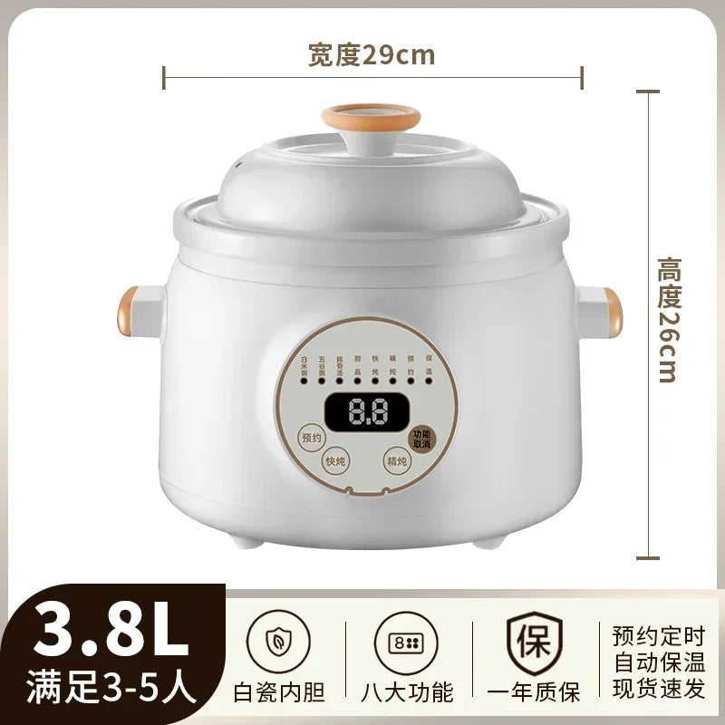 Electric stew pot household automatic new purple sand soup pot health electric casserole auxiliary cooking porridge pot