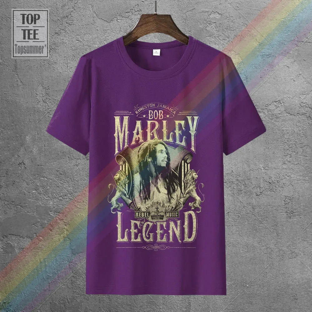 100% Cotton Printed 3D T Shirts Brand Clothing Tops Tees Bob Marley Men'S Legend T-Shirt