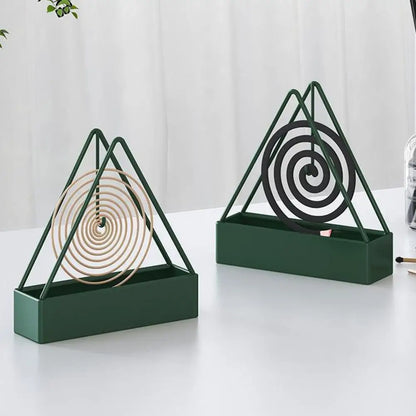 Mosquito Coil Frame Iron Mosquito Coil Holder Safe Easy-to-use Stand for Home Outdoor Patio Wall-mounted Lay-flat for Prevention