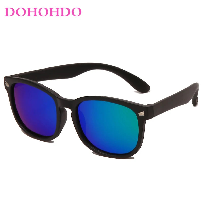 Retro Children Polarized Sunglasses TR90 Flexible Kids Sunglasses For Boys Girls Baby Gift Outdoors Goggle Shades Eyewear UV400