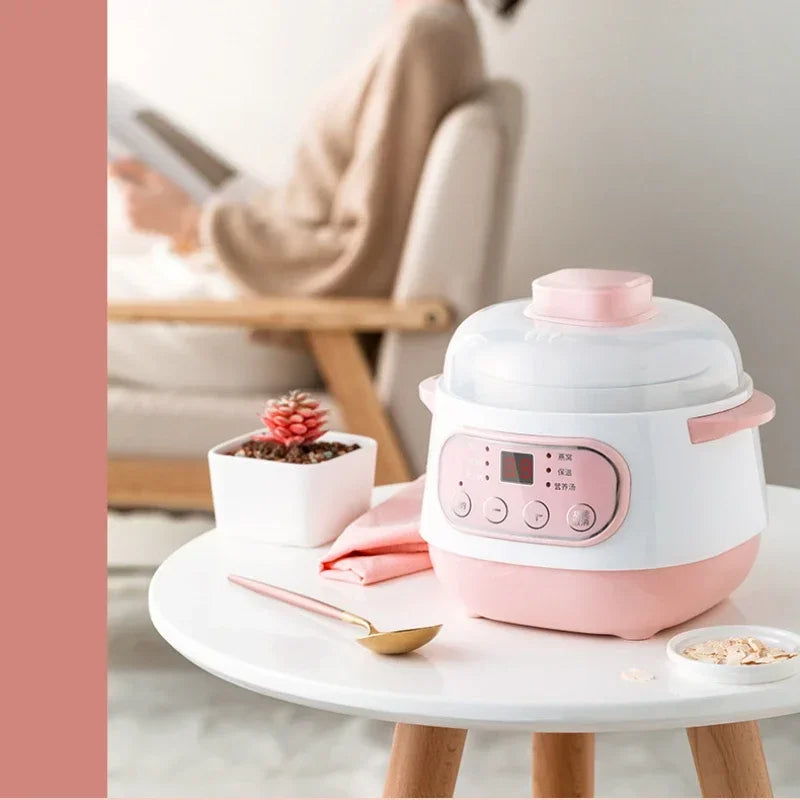 110V Appliances Electric Stewpot Porridge Soup Pot Ceramic Electric Stew Pot Household Automatic Intelligent Small Stew Pot