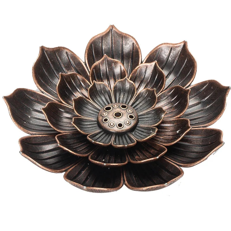 Vintage Lotus Fragrance Insert Thread Fragrance Incense Burner Plate Lotus Holder Cucurbitar Fragrant Seat Base Incense Clip