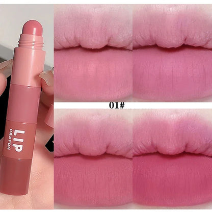 4 Colors In 1 Matte Lipstick Pen Velvet Rose Purple Lip Tint Combo Long Lasting Non-stick Cup Lip Gloss Set Makeup Cosmetic Kit