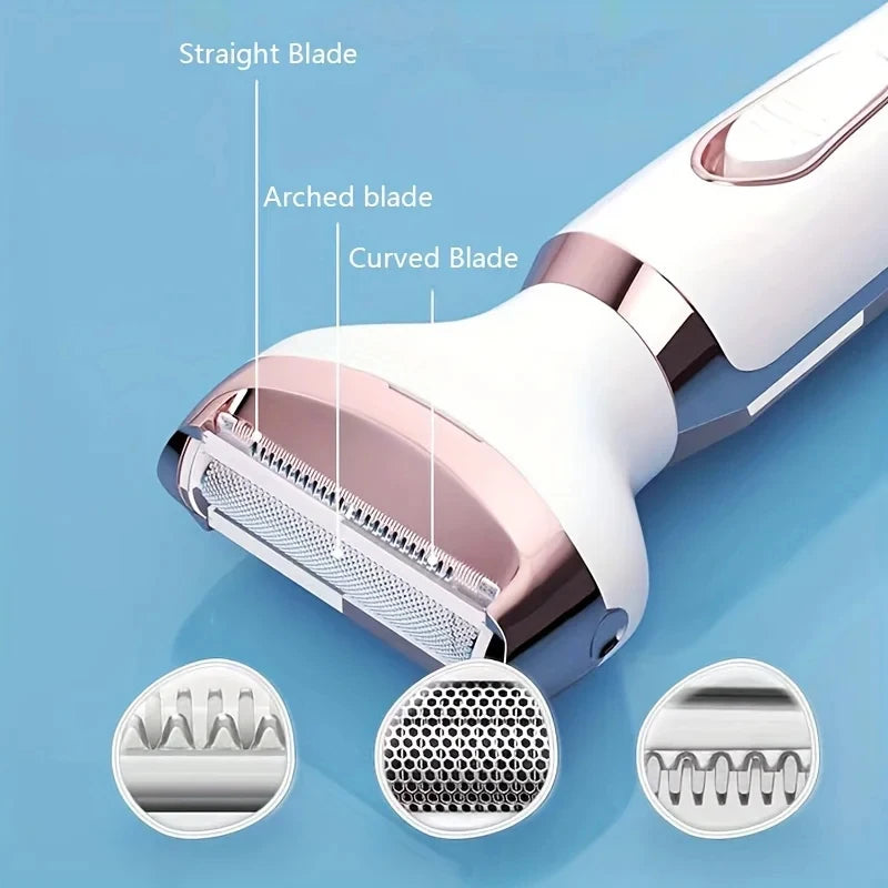 Xiaomi 4 In 1 Electric Lady Shaver Armpit Bikini Arm Leg Face Mustache Removal Painless Cordless Trimmer Razor Gifts Women