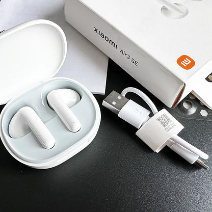 MIJIA Xiaomi Air3 SE White Fashion Bluetooth Earphones Chinese Version Ture Wireless Headset with Mic Touch Control Good Sound