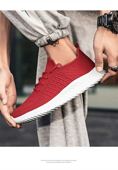 Knit Non-slip Sole Shoes Man 2024 Casual Men Summer Sneakers For Children Sports Basctt Tenids Life Suppliers The Most Sold