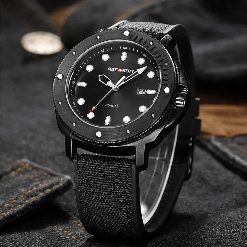 Luxury Watch Vintage Watches for Men Waterproof Mens Watch Chronograph Calendar Luminous Quartz Wristwatches Clock reloj hombre